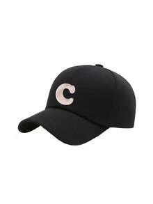 1pc Children 26 Letters Pattern Baseball Cap, Toddler Boys Girls Sun-Shading Hat, Suitable For Outdoor, Everyday Wear, UV Ion - Black - View 7