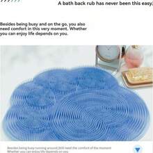 Shower Foot Massage Mat, Wall-Mounted Back Massager, Suction Cup Silicone Bathroom Massage Mat Brush, Bathroom Foot Brush For Removing Dead Skin - Multicolor - View 7