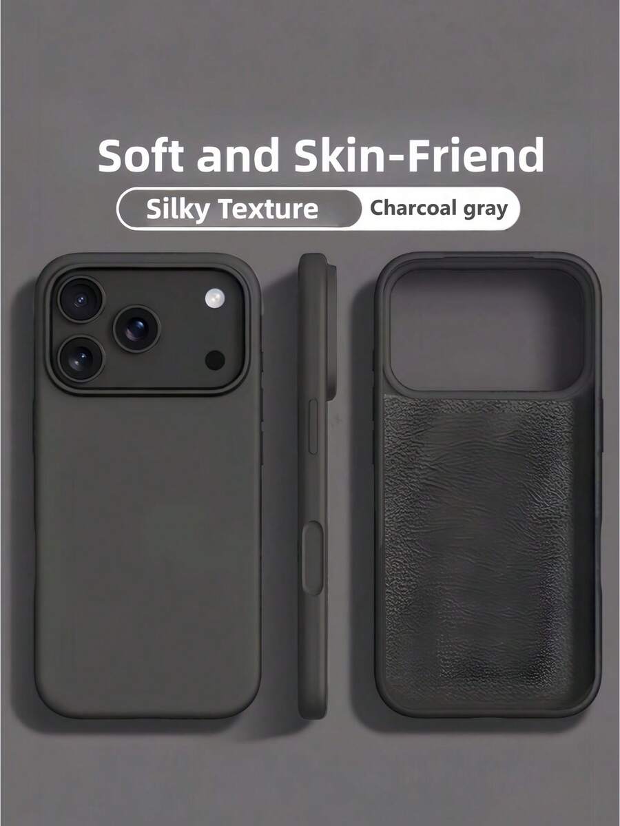 Ốp lưng điện thoại cao cấp mới chống sốc mềm mại màu be thân thiện cho iPhone 17 16 15 Pro 14 Plus 13 12 11 17 Pro Max Air XR XS Maz X/XS 7/8 Plus 7/8 chống rơi, vỏ bọc lụa, ốp chống va đập, thiết kế tinh tế, chất liệu thân thiện với da