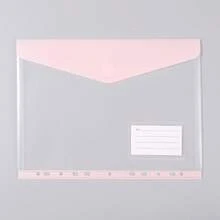 4pcs Hook And Loop File Bags, Transparent File Bags With Label Cards, Easy To Organize Documents And Files - Sets - View 7