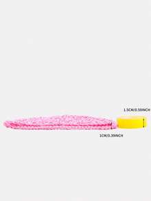 3pcs Women's Hair Net Cap Under Cap Handmade Crochet Mesh Cap Hair Protection Net Cap Suitable For Daily Use - Turmeric/Pink/Fluorescent Green - View 3