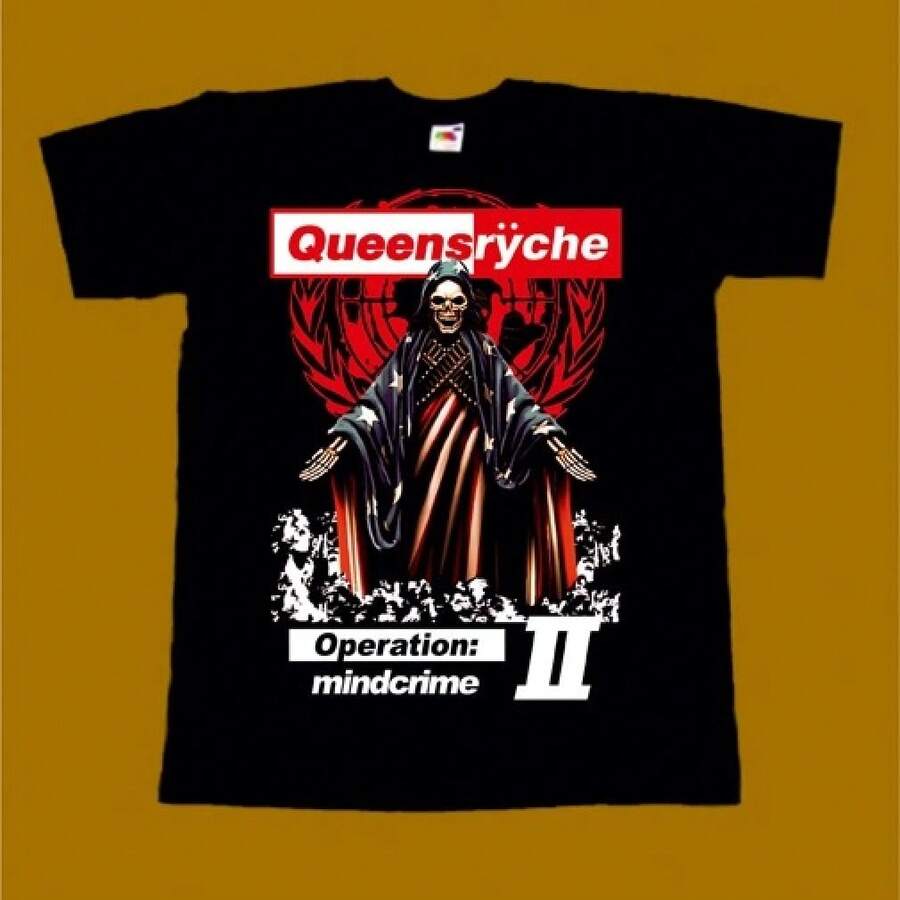 CAMISETA QUEENSRYCHE - OPERACIÓN MINDCRIME 2 - Negro - Ver 1