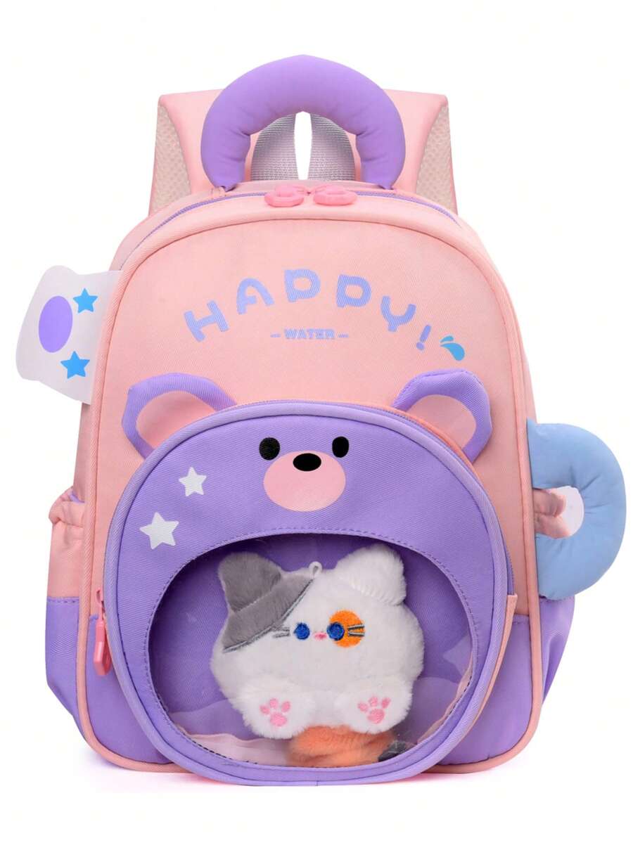 Student Backpack New Cartoon Pattern Printed Backpack Small Schoolbag Lightweight Comfortable Fashionable Backpack