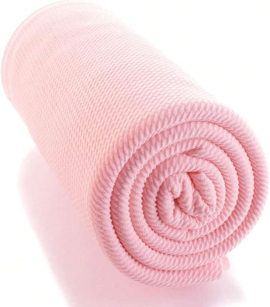 Bullet Fabric Textured Knit Jersey 4 Way Stretch - Light Pink 1 Yard - Rosy Mauve - View 1