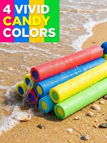 Coole Wasserpistole mit schwimmendem Schaumstoff, hell, tragbar, multifunktionaler Wassersprüher für Erwachsene, robust, große Kapazität, Pumpen-Typ Wasserblaster für Strand, Outdoor-Aktivitäten, Partyspiele, Gartenpartys, Outdoor-Spiel-Essentials - Schaumwasserpistole mit geradem Rohr - Übersicht 4