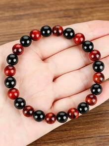 Red Tiger Eye & Tourmaline Fashion Beaded Bracelet, Attracting Wealth & Prosperity, Luck, Bohemian Yoga Jewelry For Women Men,Daily Wear / Gift Giving - Multicolor - View 8