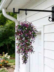 2pcs/Set Synthetic Plastic Flower Vine, Artificial Hanging Plant Fern Vine, Faux Ivy Green Leaf Garland - Realistic Effect, Easy To Maintain, UV Resistant, Lifelike, Suitable For Home, Living Room, Study, Garden, Balcony, Patio, Entrance And Other Indoor And Outdoor Decoration Scenes, Perfect For Holidays, Weddings, All Seasons Hanging Decor - Multicolor - View 9