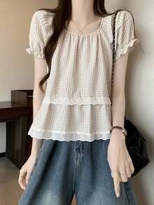 Women Blouses & Shirts - Baby Blue - View 8