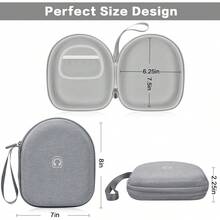 Casmilee Wireless Earphone Case And Carrying Case Compatible With Over-Ear Models, Gray (Box) XMCB - 灰色的 - 查看 3