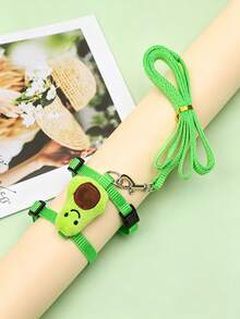 1 bộ dây xích và đai đeo mèo điều chỉnh được, thiết kế thoáng khí họa tiết hoạt hình, phù hợp cho thỏ và thú cưng nhỏ - Nhiều màu - Xem 22