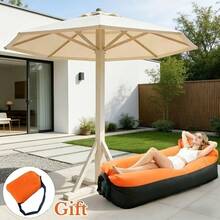 1pc Outdoor Inflatable Sofa Chair (Including Storage Bag), Suitable For Camping, Beach, Hiking, Concerts, Gatherings, Etc.; Portable Outdoor Inflatable Sofa, Inflatable Bed, Beach Inflatable Recliner, Patio Recliner, Portable Inflatable Bed - Basic Model - View 6