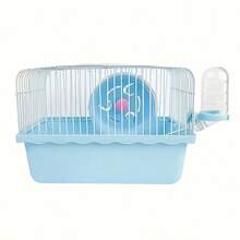 Small Hamster Cage, Portable Tiny Land Habitat With Exercise Space, Easy-Clean Mini Critter Cage For Dwarf Hamsters, Mice, Or Small Pets, Travel-Friendly Carry Cage With Handle, Includes Accessories (Sunny Series) - View 5