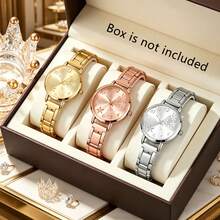 1pc Women's Fashion Luxury Business Elegant Floral Dial Quartz Watch, Minimalist Design, Suitable For Women's Daily Wear, Birthday/Holiday Gift, Vacation, Party, Back To School, Family Gathering And Other Special Occasions, Perfect Valentine's Day/Christmas Gift For Women - Multicolor - View 11