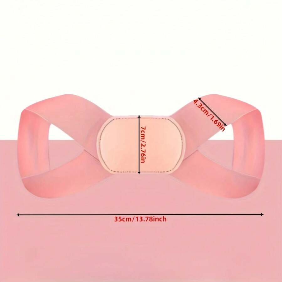 Corrector de postura invisible y transpirable para damas - accesorio de soporte para la espalda, moderno y cómodo - Rosa - Ver 1