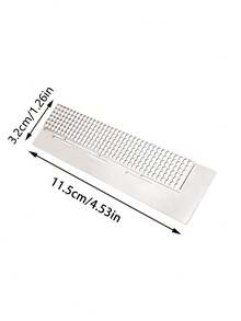 216-Grid Stainless Steel Rhinestone Alignment Ruler, 141 Drill Point Template, Non-Stick Drill Tool For Neat Drill Placement, Essential Craft Supply For Large-Scale 5D Diamond Painting And Point Alignment - Steel Ruler - View 6
