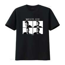 T-Shirt Casual Estiva Da Donna Westlife 2026, Top Rock Da Festa Per Ragazze, Streetwear Hip Hop, Lavaggio Vintage, Leggermente Elasticizzato, Alla Moda, Top Da Donna, T-Shirt Da - 後退 - 查看 1