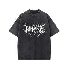 2026 Zhang LingHe Washed T-Shirt Streetwear Hip-Hop Fashion T-Shirts C-Drama Actor T-Shirt For Men And Women Short Sleeve Harajuku Summer - 後8 - 查看 1