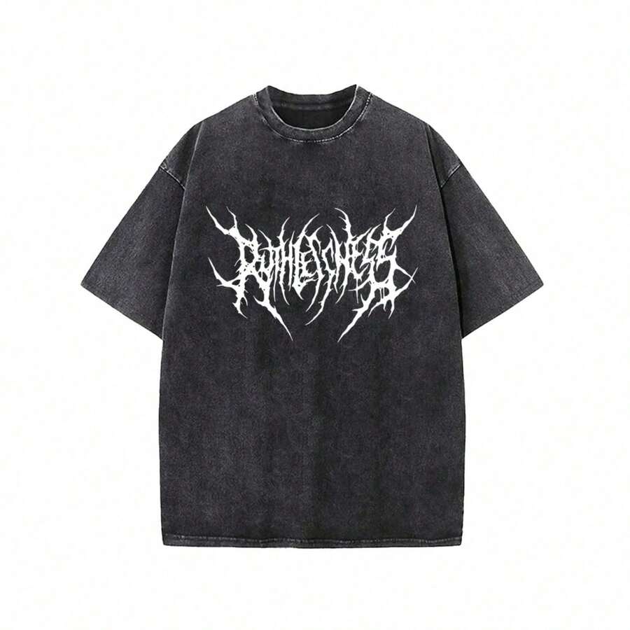 2026 Zhang LingHe Washed T-Shirt Streetwear Hip-Hop Fashion T-Shirts C-Drama Actor T-Shirt For Men And Women Short Sleeve Harajuku Summer - 後8 - 查看 1