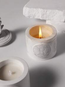 Valentine's Day Gift Statue Scented Candle, Creative Plaster Fragrance Decor, Long-Lasting Indoor Incense Bas-Relief - Multicolor - View 3