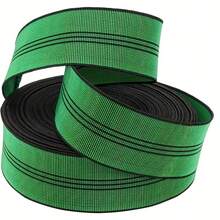 1pc (5m/25m) Optional, Heavy Duty Elastic Webbing Green & Black Striped Sofa Chair Seat Cushion Replacement Strap, Sofa Elastic Band, Sofa Seat Backrest Elastic Strap - A - View 9