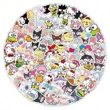 SANRIO 102 piezas Pegatinas con Patrones Accesorios de Decoración DIY para Álbum de Recortes - 102 unidades - Ver 6