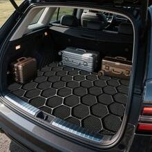 Black Hexagonal Car Trunk Mat - Durable Floor Mat, And Practical, Suitable For Daily Travel, Carrying And Secure Cargo Storage, Car Trunk Mat, Car Interior Accessory - / - View 2