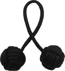 Fidget Beads Skill Toys, Fidget Toys, Parachute Cord And Steel Beads Handmade Fidget Beads, Beginners Worry Beads, Portable EDC Leisure Toys (Black) - Gold Blue - View 1