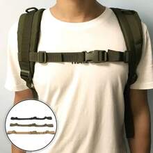 Bag Accessories Bag Straps Backpack Buckle Chest Bag Expandable Buckle Strap Accessory Nylon Straps - Khaki 2Pcs - View 1
