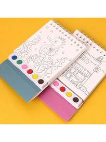20-Page Watercolor Painting Set - Complete All-In-One Art Kit For Beginners And Artists, Premium Paper With Illustrations, Suitable For Creative Leisure Activities - Color Mixing - View 8