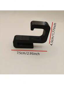 1/4個重型浴室掛鉤，適用於8mm玻璃門，無需鑽孔，耐用塑料材質，用於掛浴室衣物、浴巾、毛巾（黑色、白色）可選 - 彩色 - 查看 2