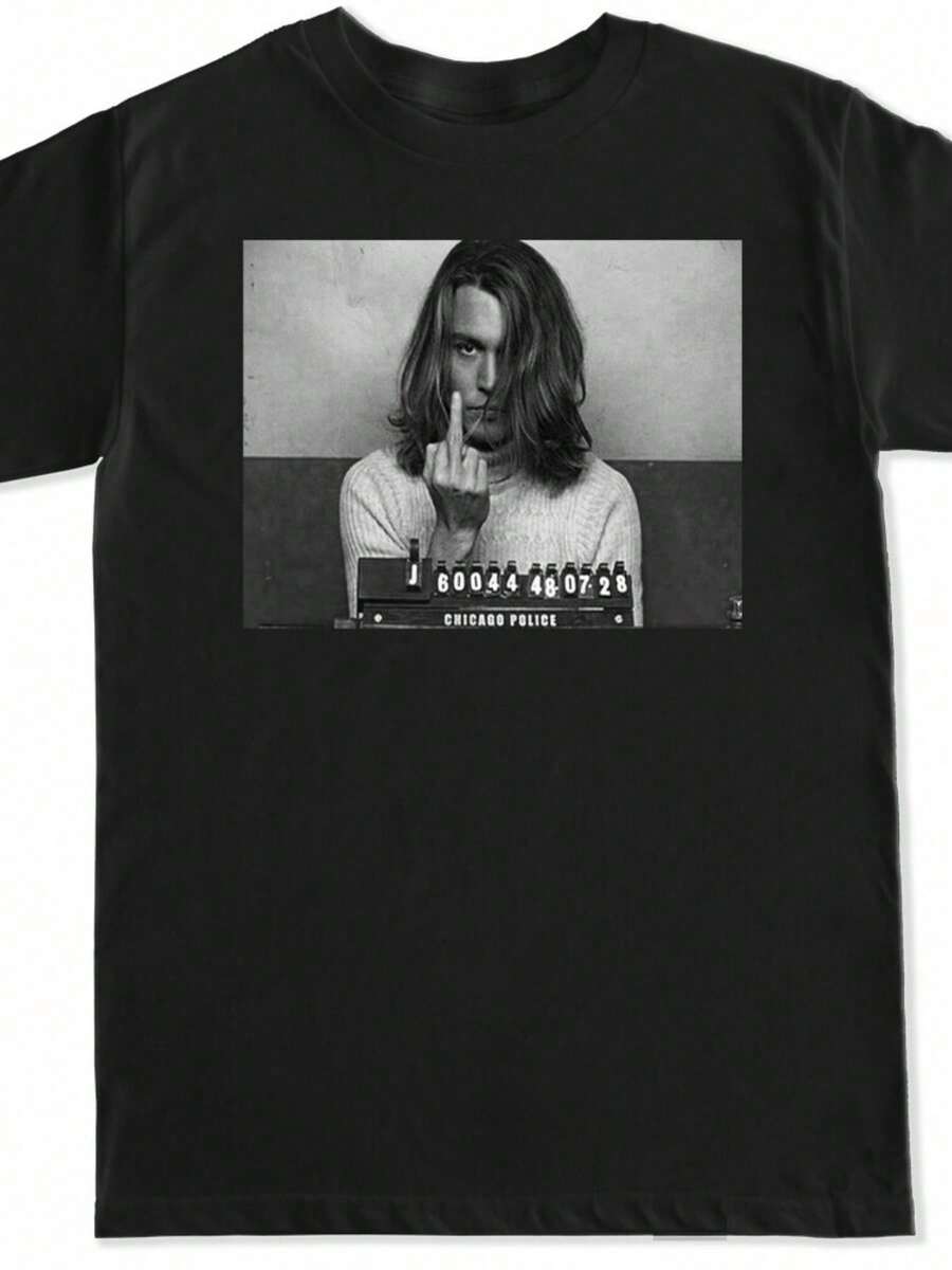 2026 MUGSHOT BLOW MOVIE FILM RETRO CLASSIC FUNNY SHOW MOB MEN'S T-SHIRT, Top Da Donna, T-Shirt Da Donna, T-Shirt Grafiche Da Donna, T-Shirt Oversize Da Donna, T-Shirt Vintage, To - 後退 - 查看 1
