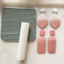 Geometric Texture Clay Roller Set, Suitable For Polymer Clay, Ceramics, Pottery, Jewelry And Earring Making, Handmade DIY Clay Texture Tools - Geometric Roller - View 6