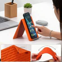 Flexible Foldable Multi-Angle Stand, 3-In-1 Universal Portable Holder For Phone, Tablet & Laptop, Adjustable Desk Bracket For Office, Home & Travel - Multicolor - View 9