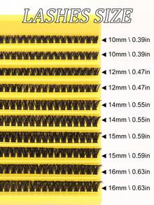 200 Clusters 80D False Eyelashes, European And American Style, 3D Bold Makeup, D Curl, 10-16mm Mixed Length, Cluster False Eyelashes, Fluffy And Curly Eyelashes Popular Style, Freely Stackable To Create Deep And Enlarged Eyes, DIY Saves Makeup Time, Suitable For Beginners, Reusable, Suitable For Photography, Travel, Holidays, Parties, Excellent Holiday Gift For Best Friends And Girlfriends. - DD - View 5