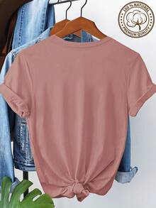 Camiseta Clásica Negra y Blanca con Estampado de Retrato de Mujer Sosteniendo un Pequeño Mono, Camiseta de Manga Corta con Cuello Redondo Transpirable para Mujer en Estilo Artístico Vintage para Uso Diario 4429A - Blanco - Ver 9