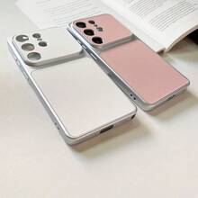 Full Camera Coverage Leather Texture Case For Compatible With Galaxy S26 Ultra Plus, A57. Unisex, Comes With Lanyard. - White - View 6