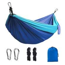 Portable Breathable Nylon Camping Hammock, Lightweight Heavy-Duty Design, Ideal Holiday Travel Essential Gift - Multicolor - View 12