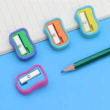 4-Piece Colored Pencil Sharpener Set | Creative Multi-Color Design, Ergonomic, Comfortable Grip | Perfect Companion For Work And Study | Stationery Inspired By Artist's Palette | Gift To Inspire Students | Add A Splash Of Color To Your Desk - A - View 5