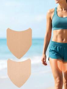 Disposable V-Shaped Anti-Chafing Thigh Pads – Invisible Non-Woven Inner Thigh Friction Patches, Breathable Non-Slip Leg Protectors, Ideal For Plus Size Men And Women, Summer, Dresses And Outdoor Activities - Multicolor - View 6
