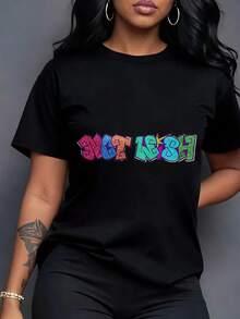 Women T-Shirts - Black - View 2