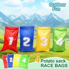 1/4pcs Jumping Bag Children's Competition Game Sensory Integration Training Adult Outdoor Puzzle Sports Prop Parent Child Toy - Multicolor - View 4