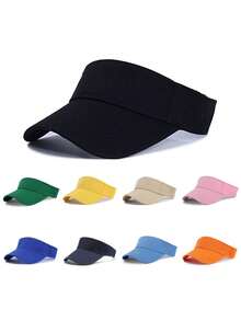 1pc Men's And Women's Open Top Sun Protection Baseball Cap For Outdoor Sunscreen And Sports - Multicolor - View 1