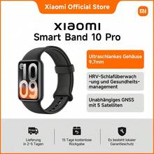 Xiaomi Smart Band 10 Pro - Ultraschlankes Gehäuse (9,7mm) mit 1,74" AMOLED Display | HRV-Schlafüberwachung und Gesundheits-Management | Nachrichten-Synchronisierung auf Zwei Geräten | Unabhängiges GNSS mit 5 Satelliten | Extrem Lange Akkulaufzeit von bis zu 21 Tagen - Mitternachtsschwarz - Übersicht 1