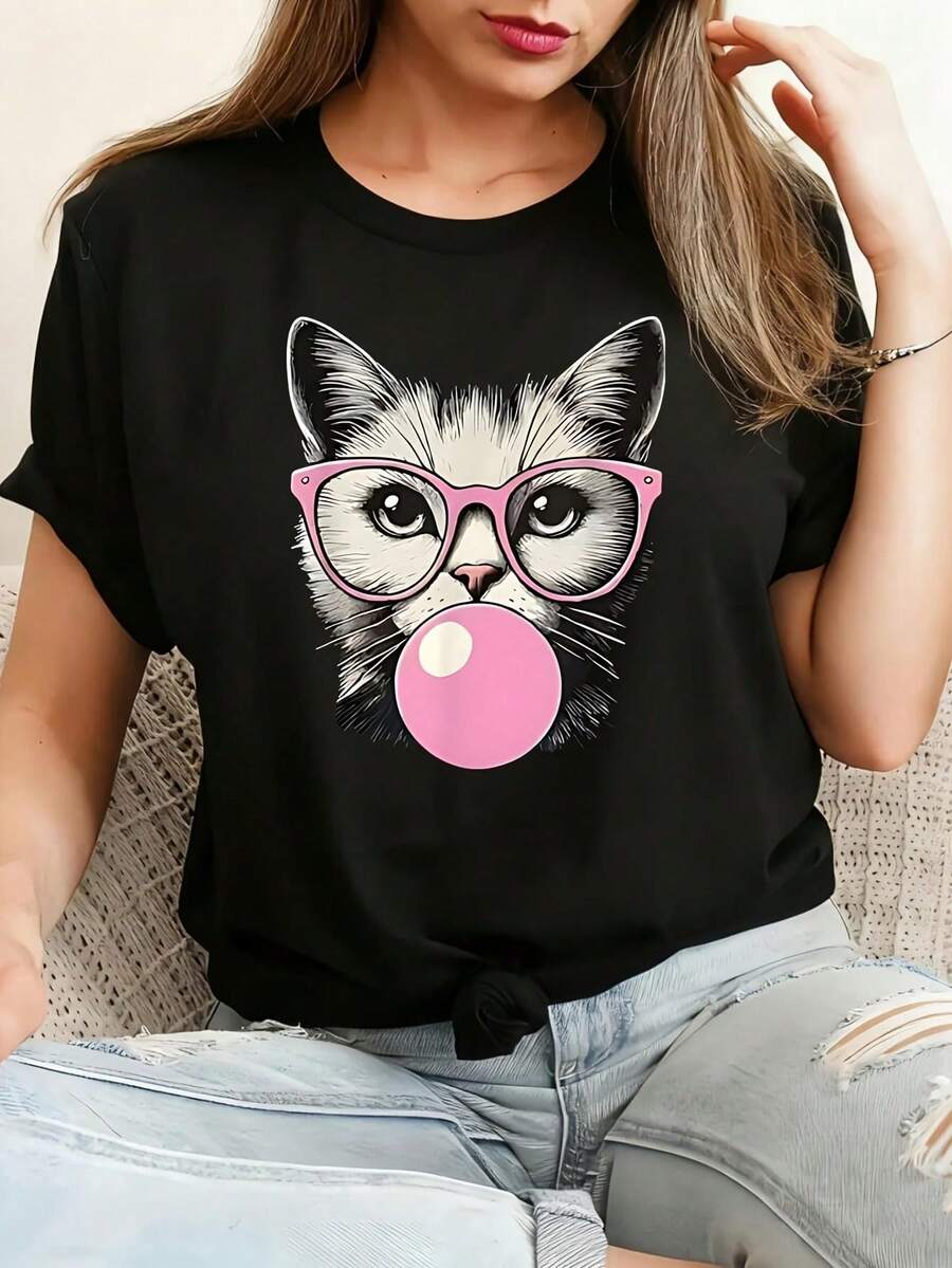 Women T-Shirts - Black - View 1