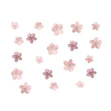 Light Color Floral DIY Self-Adhesive Wall Sticker, Removable Wall Decal Paper For Bedroom Background Wall Decoration - A - View 6