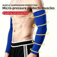 Summer Plus Size Ice Silk Sleeves Breathable Quick Drying Sleeves For Men And Women Outdoor Sports Washable Arm Sleeves - Multicolor - View 3