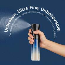 High-Pressure 300ml Gradient Blue Plastic Spray Bottle With Continuous Mist Nozzle, For Salon Hair Wetting, Gardening, And Pet Grooming. - A - View 5