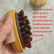 Brush Universal Body Massager, Abdominal & Leg Massage, Weight Loss Exercise Equipment, Fat Burning Tool - Camel - View 5
