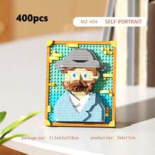 310-470pcs 繪畫積木 DIY 繪畫積木 星空 女孩 海浪 山脈 積木 生日禮物 繪畫愛好者桌面裝飾 客廳裝飾 辦公桌擺件 - 彩色 - 查看 19