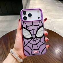 Phone Case: Spider For Man Phone Case For Apple 17, Suitable For  Cartoon Creative  Brand M's For  17/17 ProMax/Air/16Pro/15/14Plus/13/12/11  Trd Spider Web Print Protective Case.Holiday Accessories. - Blue - View 4